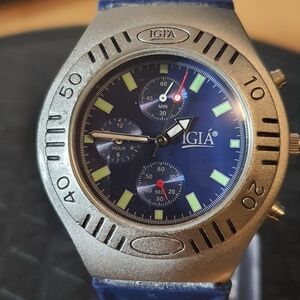 2 for $20😃IGIA Silver/Blue Men's Watch